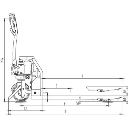 DELACCO EPV12LD-Li/EPV15LD-Li Električni paletni viličar 1200-1500kg Litij-ionska baterija-1