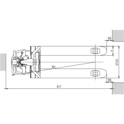 DELACCO EPV12LD-Li/EPV15LD-Li Električni paletni viličar 1200-1500kg Litij-ionska baterija-2