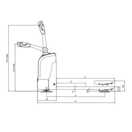 DELACCO EPV15H Električni paletni viličar 1500-1800kg-1