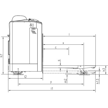 DELACCO EPV25SD Električni viličar s sedežem 2500kg-1