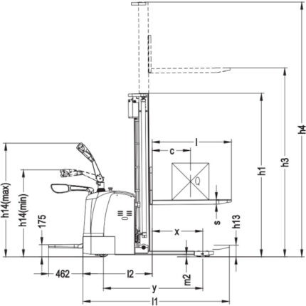 DELACCO EVV10-P/EVV12-P/EVV15-P Električni visokodvižni viličar 1600-5600mm-1