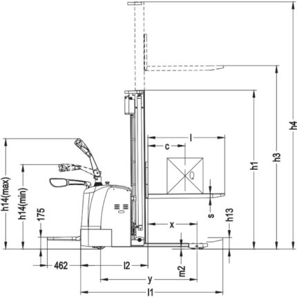 DELACCO EVVP12C-P/EVVP15C-P Električni viličar s protiutežjo 1250-1500kg-1