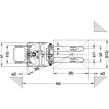 DELACCO EVVP12C-P/EVVP15C-P Električni viličar s protiutežjo 1250-1500kg-2