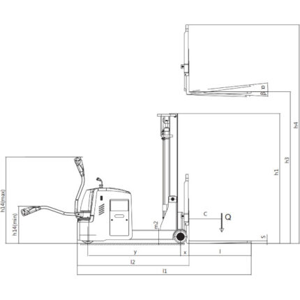 Električni viličar s protiutežjo 1500kg AC-1