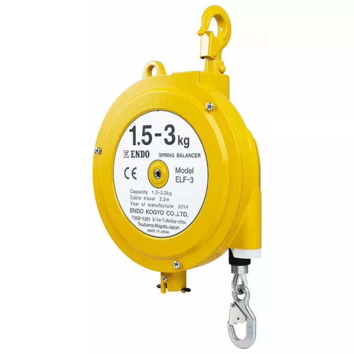vzmetni balanser z dolgim ​hodom ENDO ELF-3 delovno območje balanserja od 1.5 do 3kg dolžina kabla 2.5m